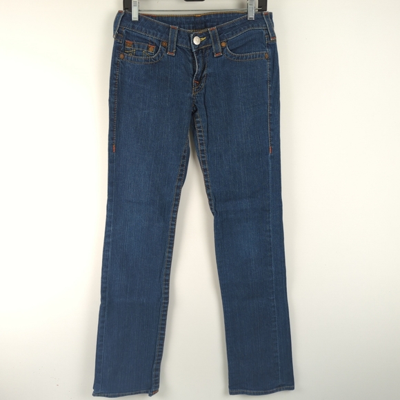 True Religion Johnny Straight Jeans - Size 28 Long - Picture 5 of 9